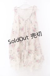 axes femme / フラワーptチュニック Ｍ アイボリー O-25-11-29-042-AX-OP-IG-OS