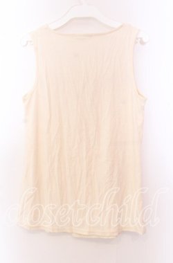 画像3: axes femme / お花モチーフタンク Ｍ アイボリー O-25-11-29-043-AX-TO-IG-OS