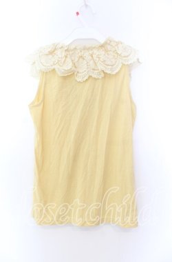 画像3: axes femme / フリル襟タンクトップ Ｍ イエロー O-25-11-29-046-AX-TO-IG-OS