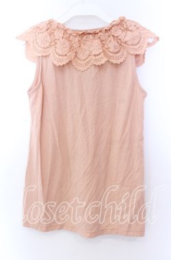 画像3: axes femme / フリル襟タンクトップ  ピンク O-25-11-29-047-AX-TO-IG-OS