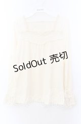 axes femme / 胸レースデザインインナー  アイボリー O-25-11-29-049-AX-TO-IG-OS