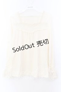 axes femme / 胸レースデザインインナー  アイボリー O-25-11-29-049-AX-TO-IG-OS