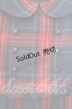 画像2: FLC / 皆方由衣コラボ MINA*タータンチェックワンピース M アカ O-25-11-29-005-LO-OP-OW-OS