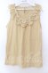 画像1: axes femme / バラ付レース襟タンク Ｍ イエロー O-25-11-29-050-AX-TO-IG-OS (1)