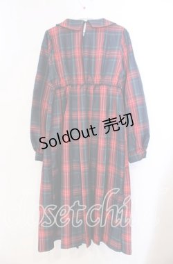 画像3: FLC / 皆方由衣コラボ MINA*タータンチェックワンピース M アカ O-25-11-29-005-LO-OP-OW-OS
