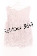 axes femme / 薔薇生地タンクトップ Ｍ ピンク O-25-11-29-053-AX-TO-IG-OS