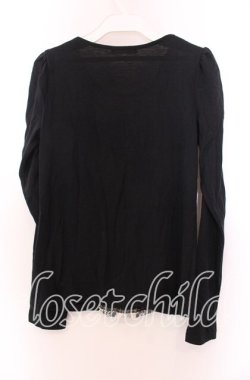 画像3: axes femme / パール付きバイカラープルオーバー  クロ O-25-11-29-056-AX-TO-IG-OS