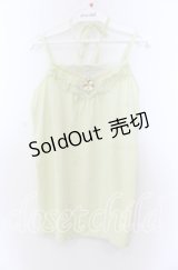 axes femme / ホルター付きガーデンキャミ  ライトグリーン O-25-11-29-057-AX-TO-IG-OS