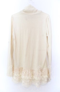 画像3: axes femme / 胸元ギャザータートルカットソー  アイボリー O-25-11-29-058-AX-TO-IG-OS