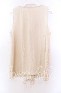 画像2: axes femme / 花総レースタンクトップ Ｍ アイボリー O-25-11-29-059-AX-TO-IG-OS