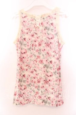 画像3: axes femme / バックレースアップデザインローズタンクトップ  アイボリー×ピンク O-25-11-29-063-AX-TO-IG-OS