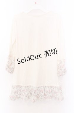 画像3: axes femme / ドットローズ切り替えカットソー  アイボリー O-25-11-29-064-AX-TO-IG-OS