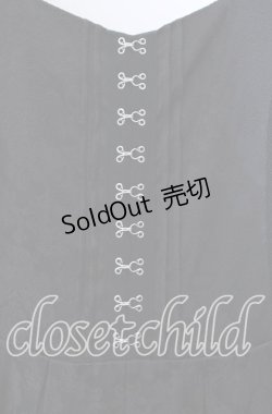 画像2: axes femme / コルセット風ジャカードジャンパースカート F クロ O-25-11-29-001-AX-OP-OW-OS