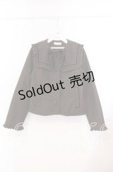 m petit by misako / セーラー襟ショートコート M ブラウン O-25-11-29-007-LO-CO-OW-OS