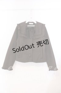 m petit by misako / セーラー襟ショートコート M ブラウン O-25-11-29-007-LO-CO-OW-OS