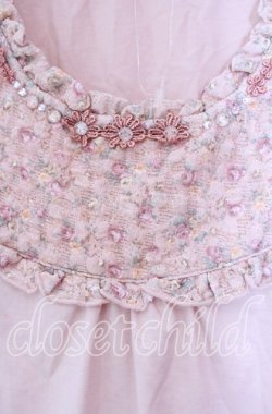 画像2: axes femme / 花柄切り替えタンクトップ Ｍ ピンク O-25-11-29-070-AX-TO-IG-OS