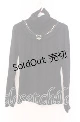 axes femme / ネックレス付きタートルニット  クロ O-25-11-29-071-AX-TO-IG-OS