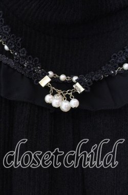 画像2: axes femme / ネックレス付きタートルニット  クロ O-25-11-29-071-AX-TO-IG-OS