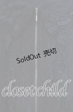 画像2: axes femme / レース配色ニットパーカー Ｍ クロ O-25-11-29-075-AX-TO-IG-OS