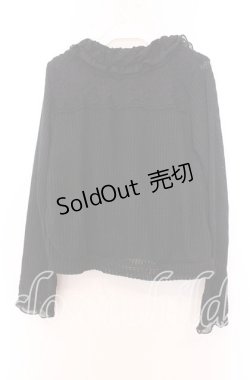 画像4: axes femme / レース配色ニットパーカー Ｍ クロ O-25-11-29-075-AX-TO-IG-OS