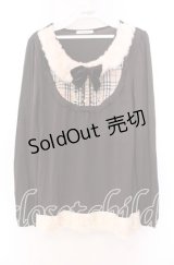 axes femme / ファー切り替えレイヤード風カットソー  ブラウン O-25-11-29-076-AX-TO-IG-OS