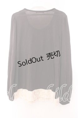 画像3: axes femme / ファー切り替えレイヤード風カットソー  ブラウン O-25-11-29-076-AX-TO-IG-OS