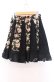 画像3: axes femme / 花柄パッチワークスカート Ｍ クロ O-25-11-29-077-AX-SK-IG-OS (3)