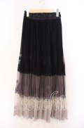 axes femme / グラデーションレーススカート F クロ O-25-11-29-009-AX-SK-OW-ZT1202W