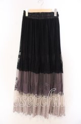 axes femme / グラデーションレーススカート F クロ O-25-11-29-009-AX-SK-OW-ZT267