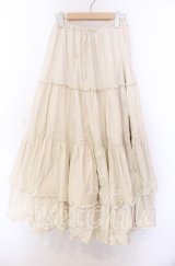 metamorphose / 共フリルロングペチコート  アイボリー O-25-11-29-085-ME-SK-IG-OS