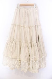 metamorphose / 共フリルロングペチコート  アイボリー O-25-11-29-085-ME-SK-IG-OS