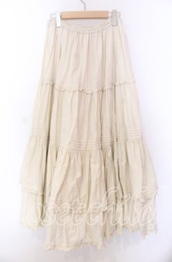 画像3: metamorphose / 共フリルロングペチコート  アイボリー O-25-11-29-085-ME-SK-IG-OS