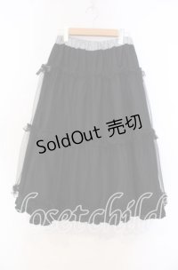 m petit by misako / NINA'Sギャザースカート M クロ O-25-11-29-012-LO-SK-OW-OS