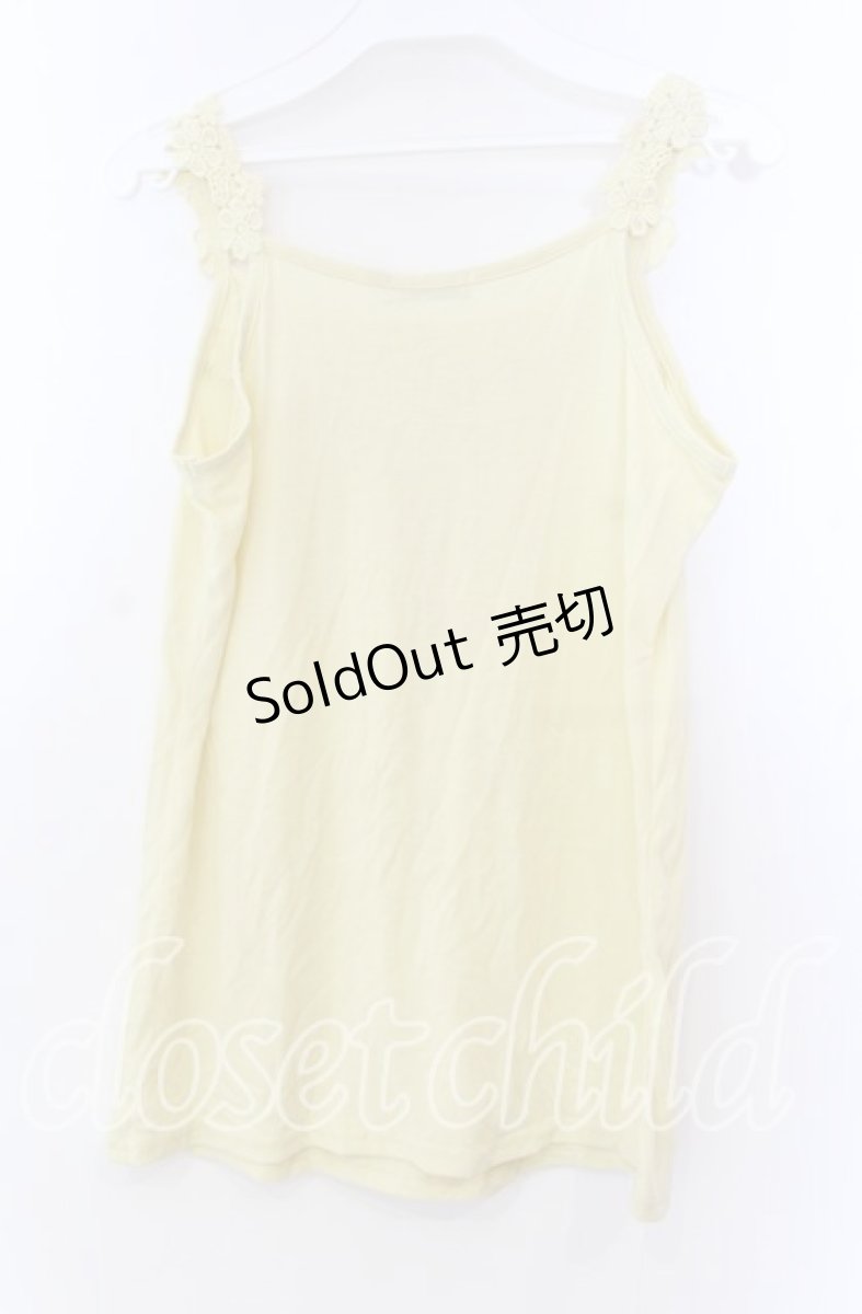 画像3: 【SALE】axes femme / 花モチーフタンクトップ Ｍ イエロー O-25-11-29-014-AX-TO-IG-ZT328 (3)