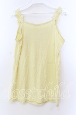 画像3: axes femme / 花モチーフタンクトップ Ｍ イエロー O-25-11-29-014-AX-TO-IG-OS