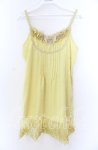 画像1: 【SALE】axes femme / バタフライレースキャミソール Ｍ イエロー O-25-11-29-015-AX-TO-IG-ZT328 (1)