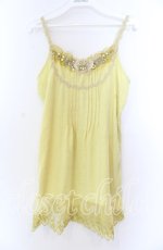 画像1: 【SALE】axes femme / バタフライレースキャミソール Ｍ イエロー O-25-11-29-015-AX-TO-IG-ZT328 (1)