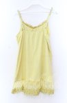 画像3: 【SALE】axes femme / バタフライレースキャミソール Ｍ イエロー O-25-11-29-015-AX-TO-IG-ZT328 (3)