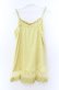 画像3: axes femme / バタフライレースキャミソール Ｍ イエロー O-25-11-29-015-AX-TO-IG-OS (3)