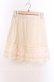 画像1: axes femme / はしごレースローズモチーフインナースカート  アイボリー O-25-11-29-020-AX-SK-IG-OS (1)
