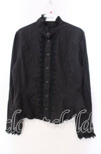 Innocent World / バラボタンスタンドカラーブラウス  クロ O-25-11-29-003-IW-BL-IG-OS