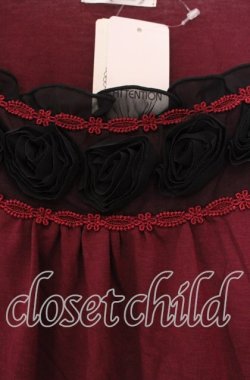 画像2: axes femme / 立体バラ付きマトン袖プルオーバー Ｍ ワイン O-25-11-29-026-AX-TO-IG-OS