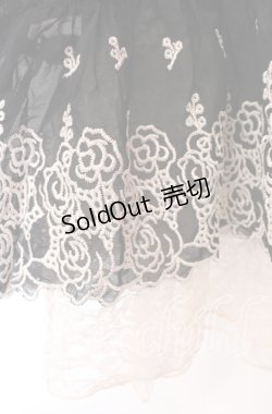 画像3: axes femme / 薔薇刺繍チュニック Ｍ クロ O-25-11-29-029-AX-TO-IG-OS