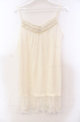 axes femme / リボン付きロングキャミ M キナリ O-25-11-30-026-AX-TO-OW-OS