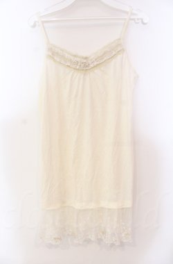 画像1: axes femme / リボン付きロングキャミ M キナリ O-25-11-30-026-AX-TO-OW-OS