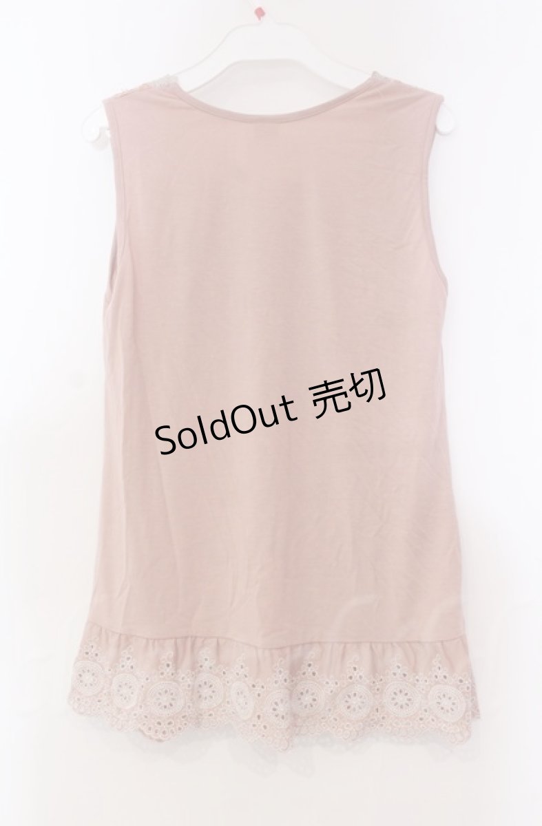 画像3: 【SALE】axes femme / ギャザーフリル使いタンクトップ M ピンク O-25-11-30-027-AX-TO-OW-ZT320 (3)