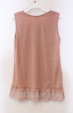 画像3: 【SALE】axes femme / ギャザーフリル使いタンクトップ M ピンク O-25-11-30-027-AX-TO-OW-ZT320 (3)