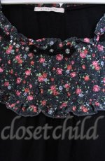 画像2: 【SALE】axes femme / 花柄切り替えタンクトップ M クロ O-25-11-30-028-AX-TO-OW-ZT359 (2)