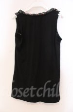 画像3: 【SALE】axes femme / 花柄切り替えタンクトップ M クロ O-25-11-30-028-AX-TO-OW-ZT359 (3)