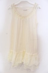 axes femme / 肩透けロングタンク M キナリ O-25-11-30-030-AX-TO-OW-OS